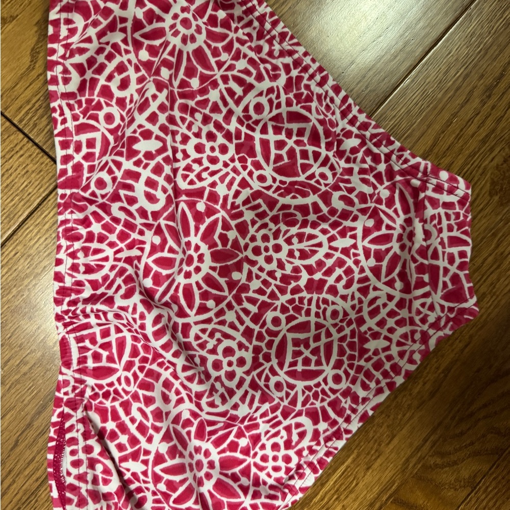 Athleta Pink and White Floral Bikini Top and Bottom - Picture 6 of 7
